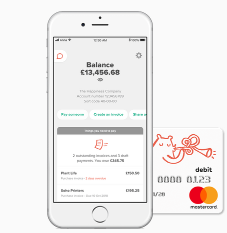 Open your business current account in less than 10 minutes and receive your debit Mastercard!
